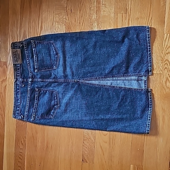 VINTAGE Von Dutch Original Denim Medium Skirt - Picture 2 of 6